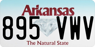 AR license plate 895VWV