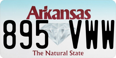 AR license plate 895VWW