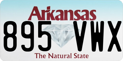 AR license plate 895VWX