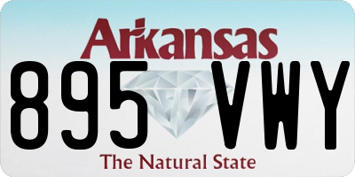 AR license plate 895VWY