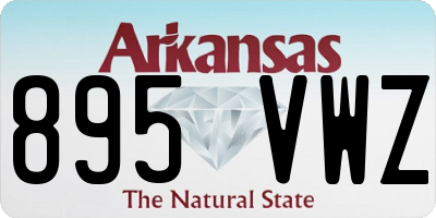 AR license plate 895VWZ