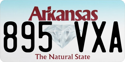 AR license plate 895VXA