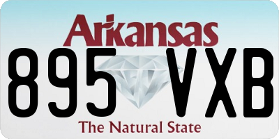 AR license plate 895VXB