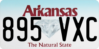 AR license plate 895VXC