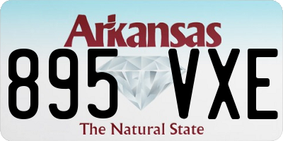 AR license plate 895VXE