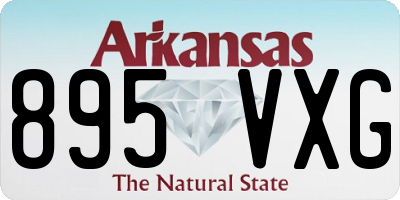 AR license plate 895VXG