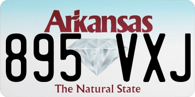 AR license plate 895VXJ
