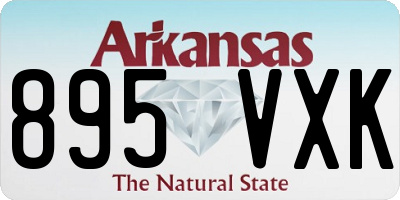 AR license plate 895VXK