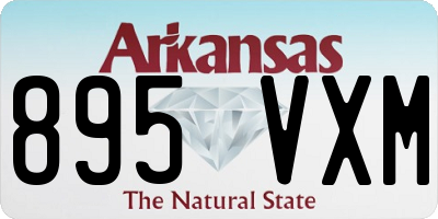 AR license plate 895VXM