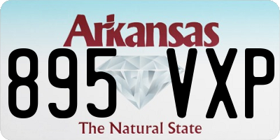 AR license plate 895VXP