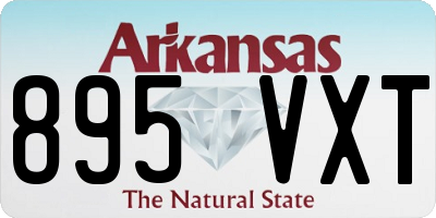 AR license plate 895VXT