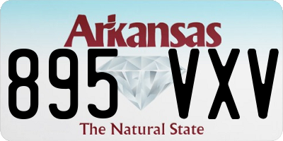 AR license plate 895VXV