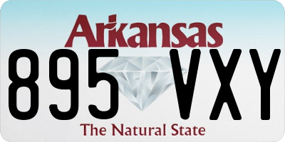 AR license plate 895VXY