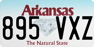 AR license plate 895VXZ