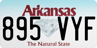 AR license plate 895VYF
