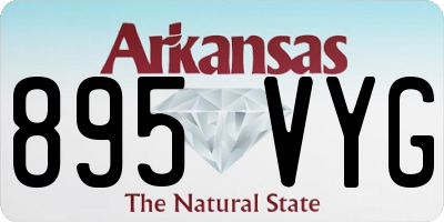 AR license plate 895VYG