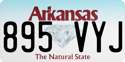 AR license plate 895VYJ
