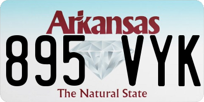 AR license plate 895VYK