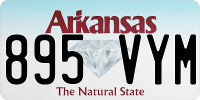 AR license plate 895VYM