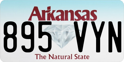 AR license plate 895VYN