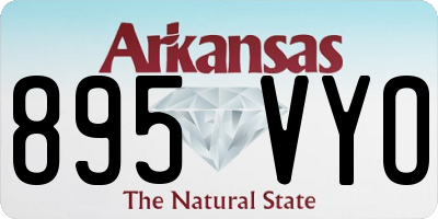 AR license plate 895VYO