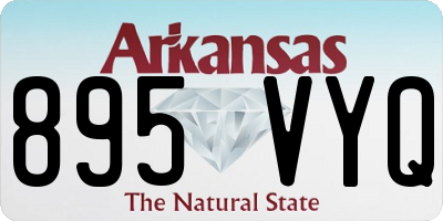 AR license plate 895VYQ