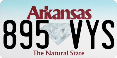 AR license plate 895VYS