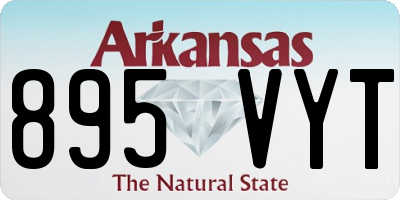 AR license plate 895VYT
