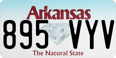 AR license plate 895VYV