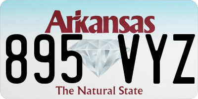 AR license plate 895VYZ