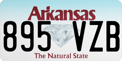 AR license plate 895VZB
