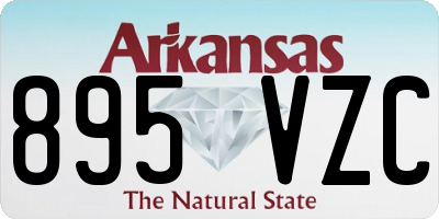 AR license plate 895VZC