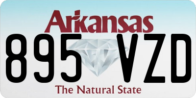 AR license plate 895VZD