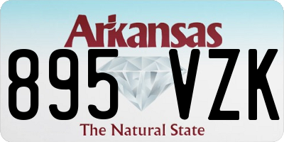 AR license plate 895VZK