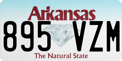 AR license plate 895VZM