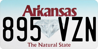 AR license plate 895VZN