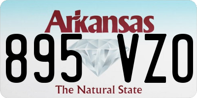AR license plate 895VZO