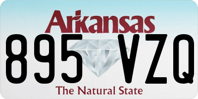 AR license plate 895VZQ