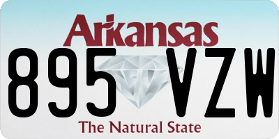 AR license plate 895VZW