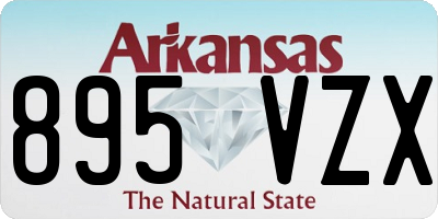 AR license plate 895VZX