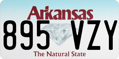 AR license plate 895VZY