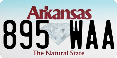 AR license plate 895WAA