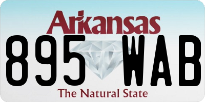 AR license plate 895WAB