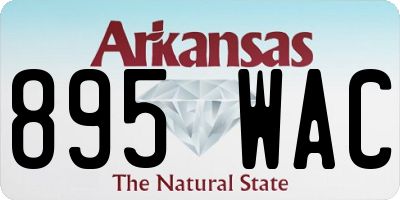 AR license plate 895WAC