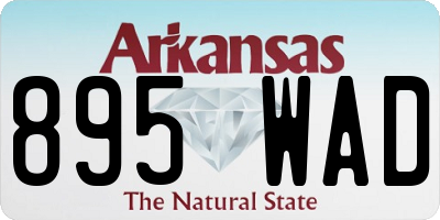 AR license plate 895WAD