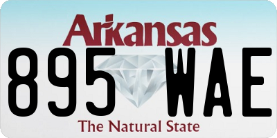 AR license plate 895WAE