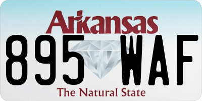 AR license plate 895WAF