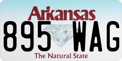 AR license plate 895WAG