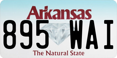 AR license plate 895WAI