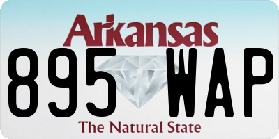 AR license plate 895WAP